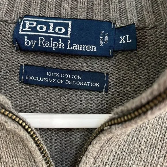 Polo Ralph Lauren Men’s Cotton Sweater. Excellent Condition. Size XL